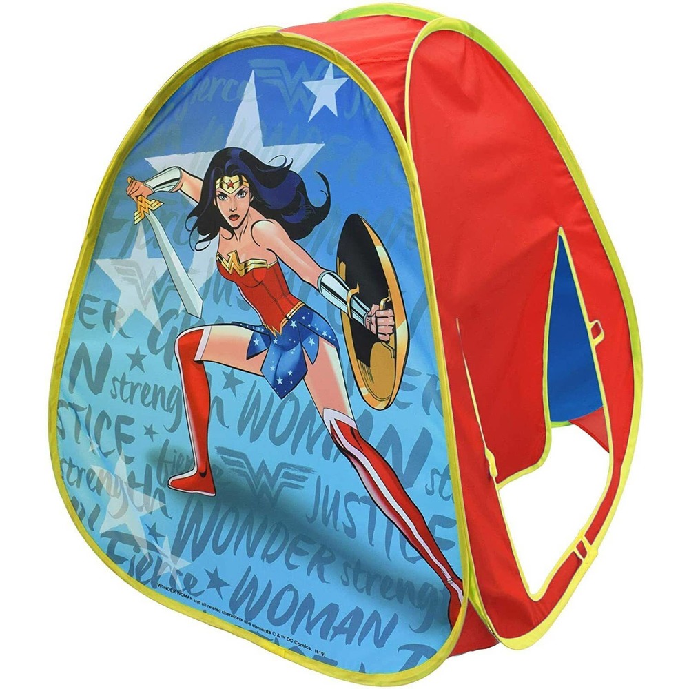 Wonder Woman Pop Up Play Tent For Kids - DC Gift for Boys and Girls